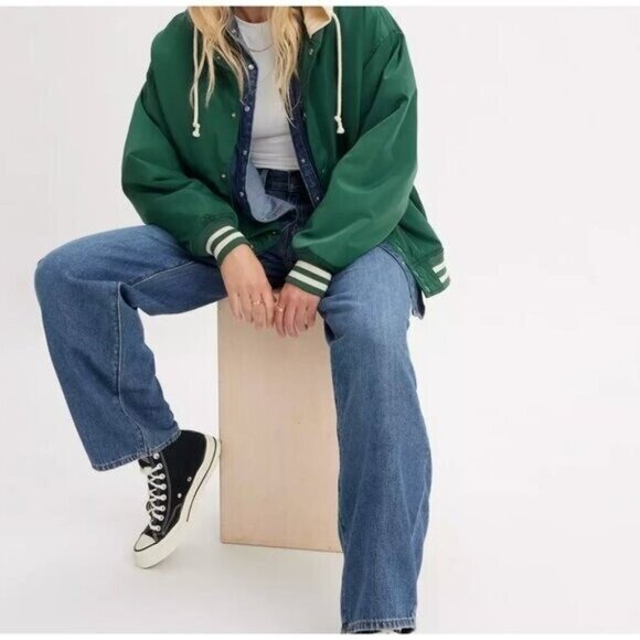 Levi's Premium 31x30 BAGGY DAD PERFORMANCE COOL WOMEN'S JEANS Blue Utopia - Picture 2 of 7